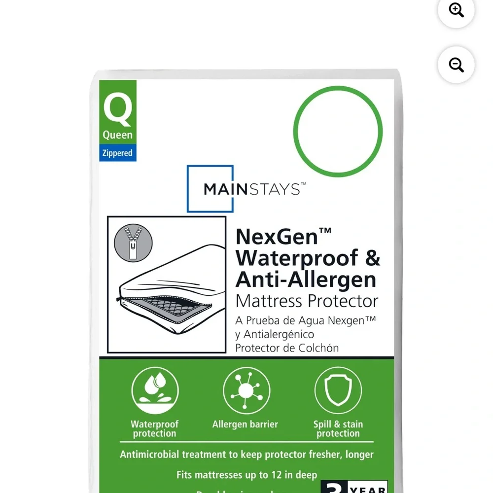 Mainstays NexGen White Mattress Protector